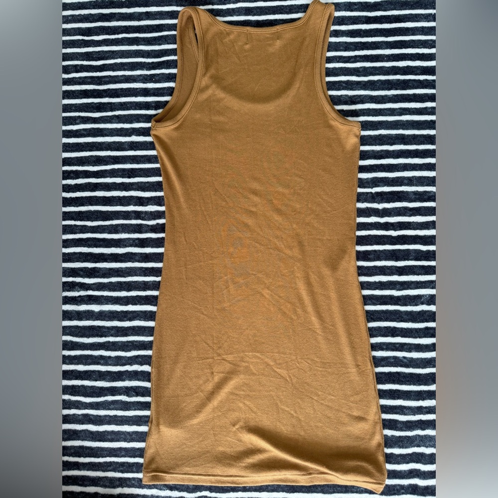 TALENTLESS Camel Ribbed Dress - Picture 7 of 7